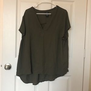 Olive green torrid blouse